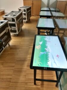 touchscreen tables rental europe