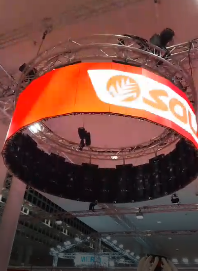 screen led circular rental